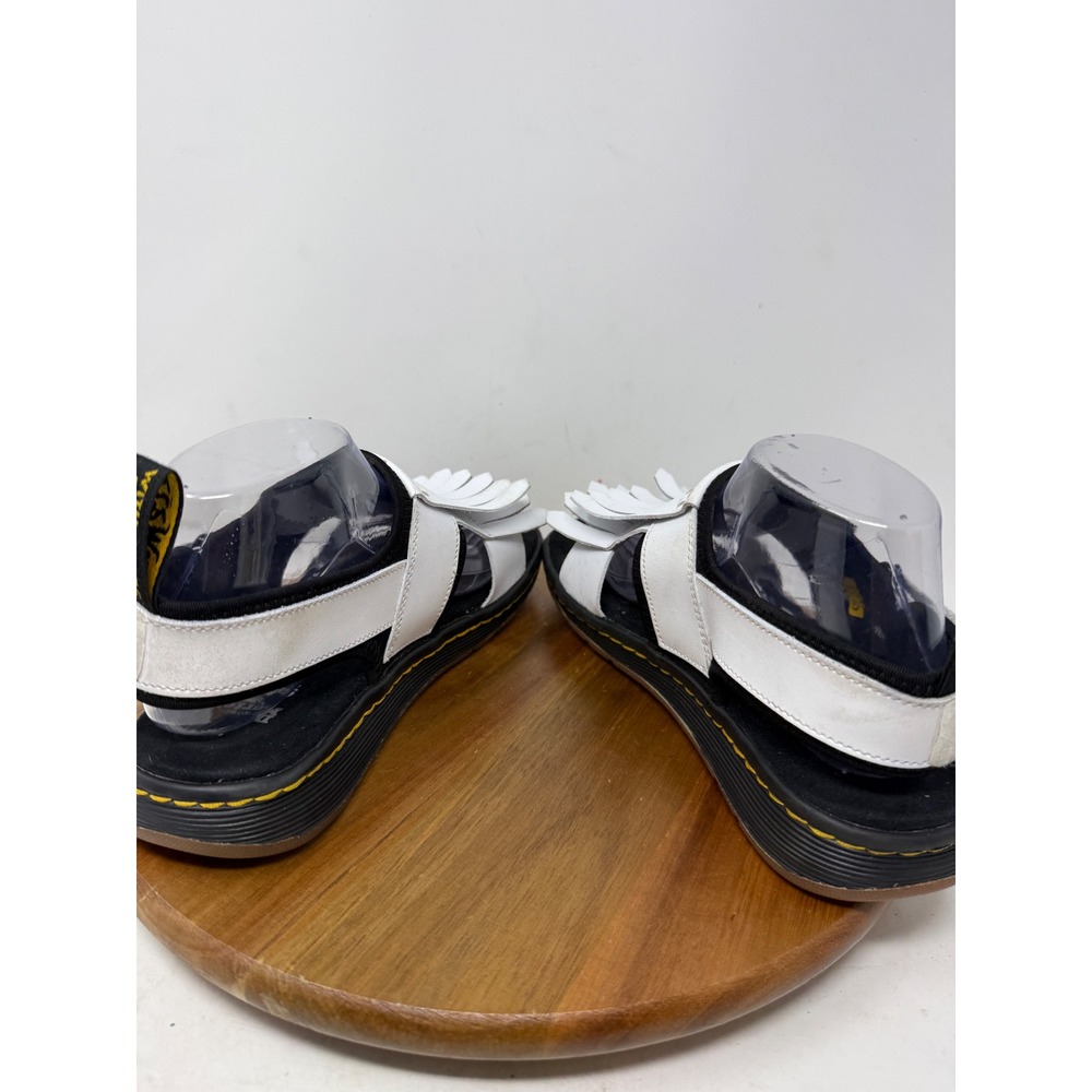Dr. Martens Rosalind White Leather Kiltie Fringe Sandals Womens 8 AW501 - Picture 6 of 9